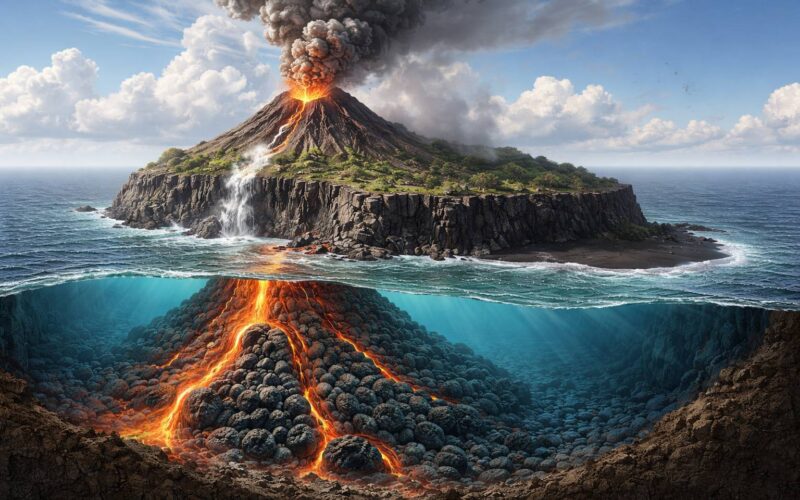 ¿Cómo nace una isla volcánica? Del fondo del mar a la superficie paso a paso